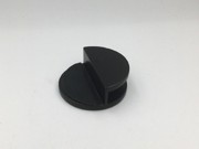 Door Stop - Round 10mm - Matt Black